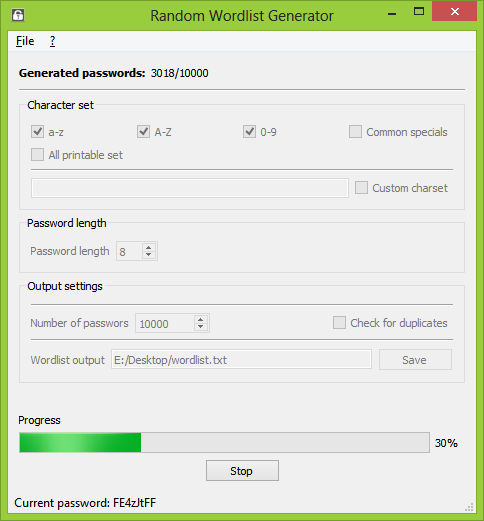Random Wordlist Generator