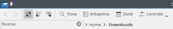 Icons on Dolphin toolbar