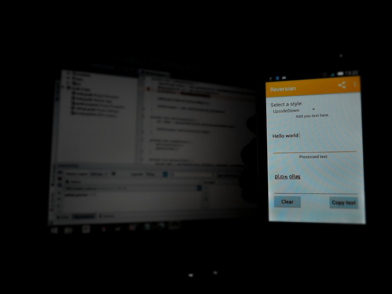 Reversian 2.0: Unicode text processor for Android