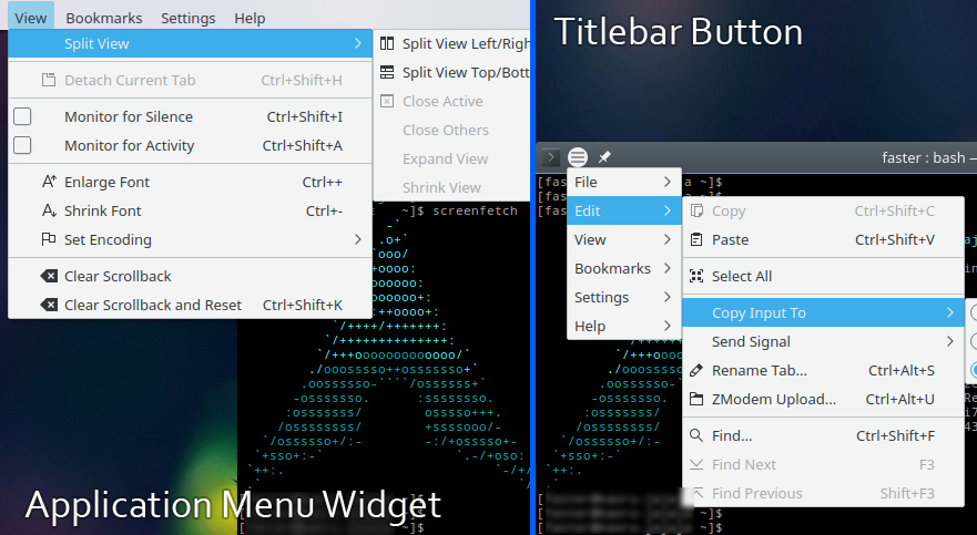 How to Activate the Global Menu in Kde Plasma 5.9