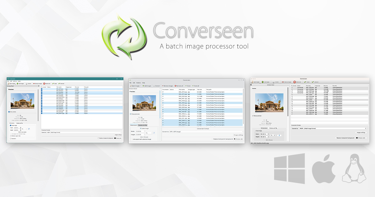 Converseen Update: Revamped Interface, Enhanced PDF Tool, Folder Import